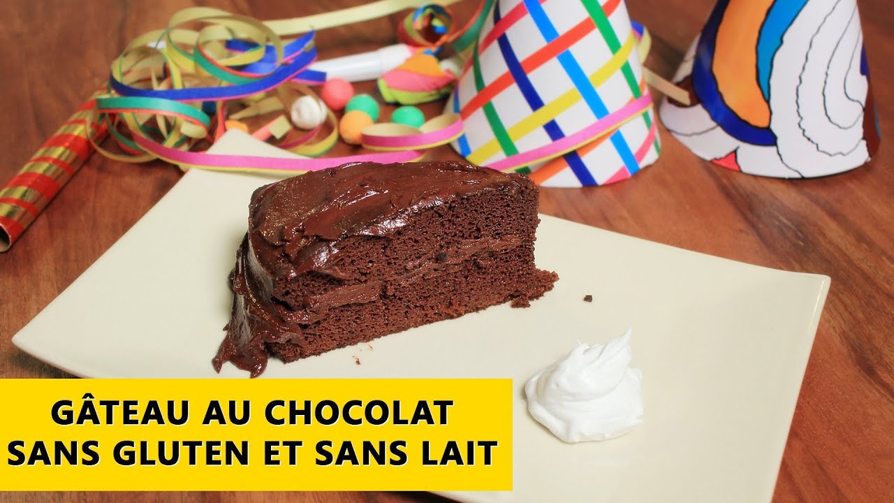 Recette de gâteau au chocolat sans gluten et sans lait