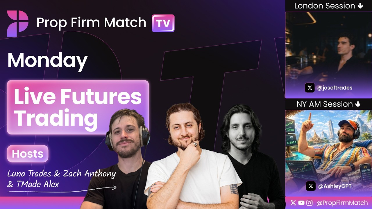 Live Futures Trading | London & New York Session | Prop Firm Match TV