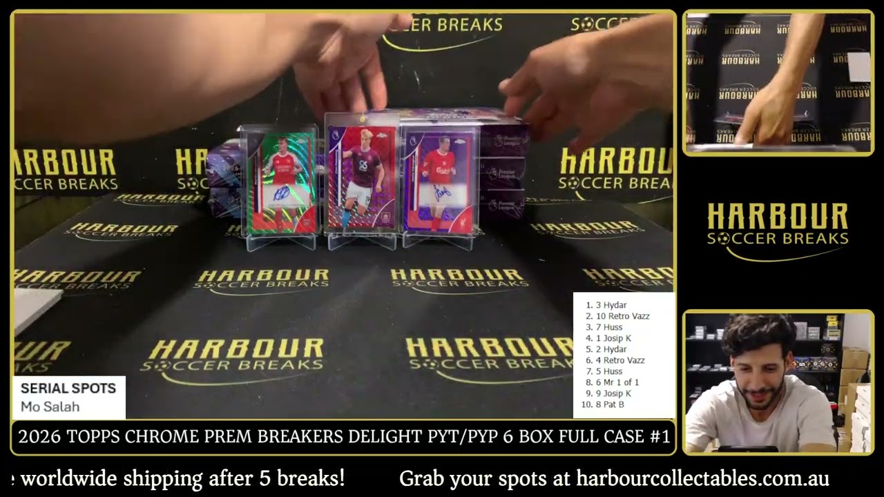 Break #1 - 2026 Topps Chrome Premier League Breakers Delight PYT/PYP 6 Box Full Case
