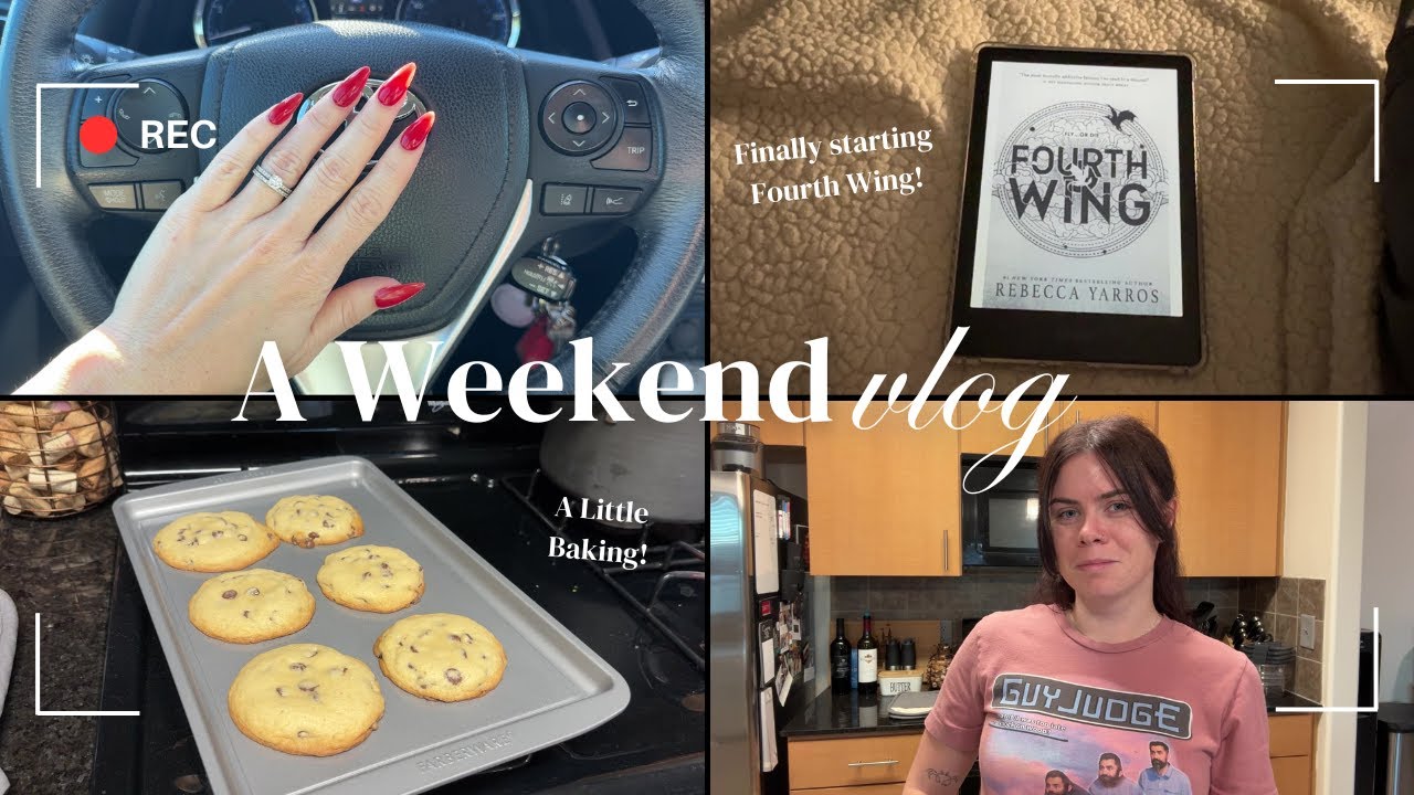 Trader Joe's, Baking, and Finally Starting Fourth Wing! | A Weekend Vlog