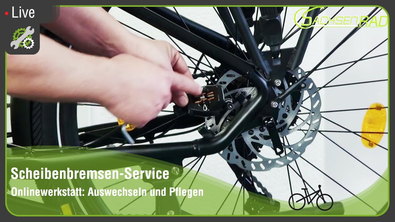 Onlinewerkstatt Service: Scheibenbremsen am Fahrrad richtig wechseln und einstellen