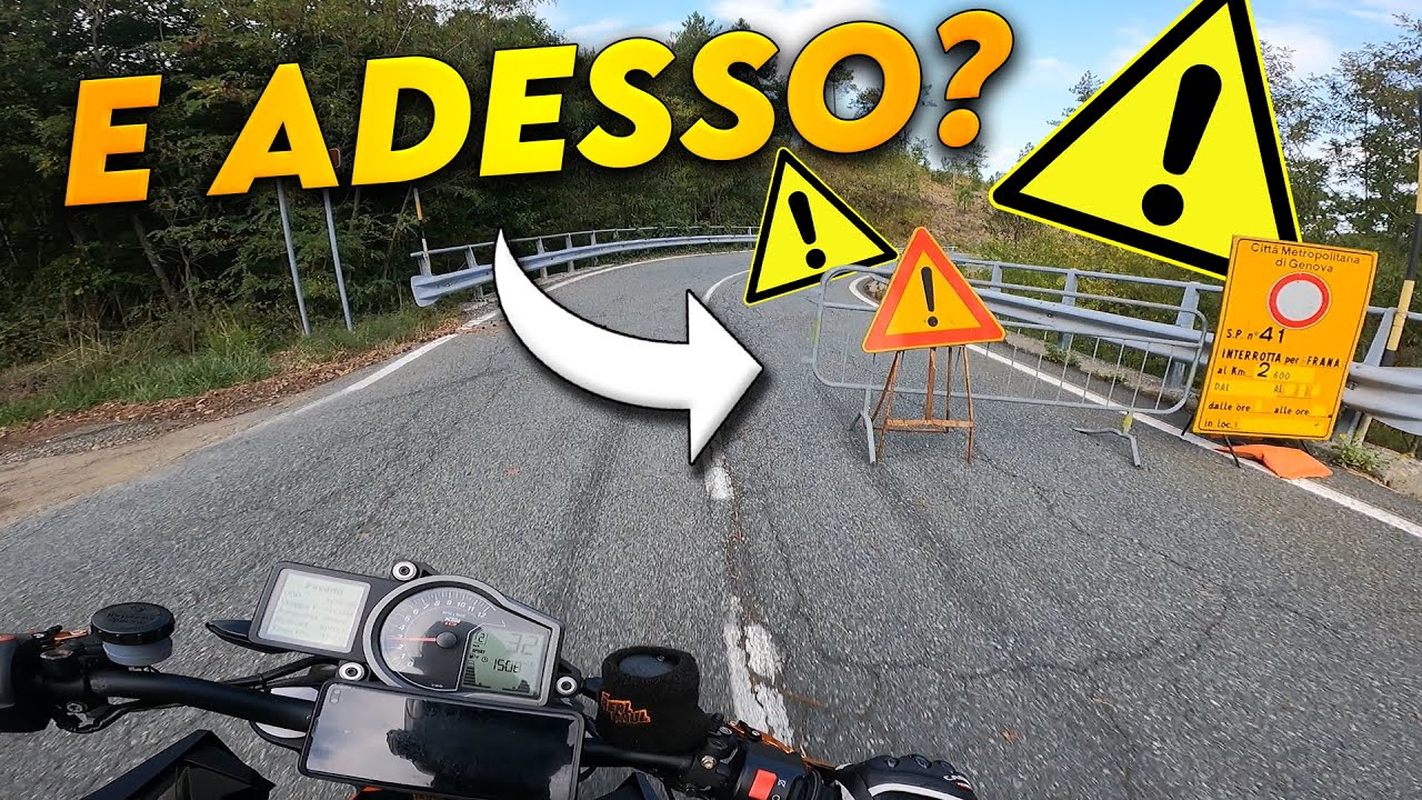 ⚠️FRANATO TUTTO! STRADA CHIUSA⚠️