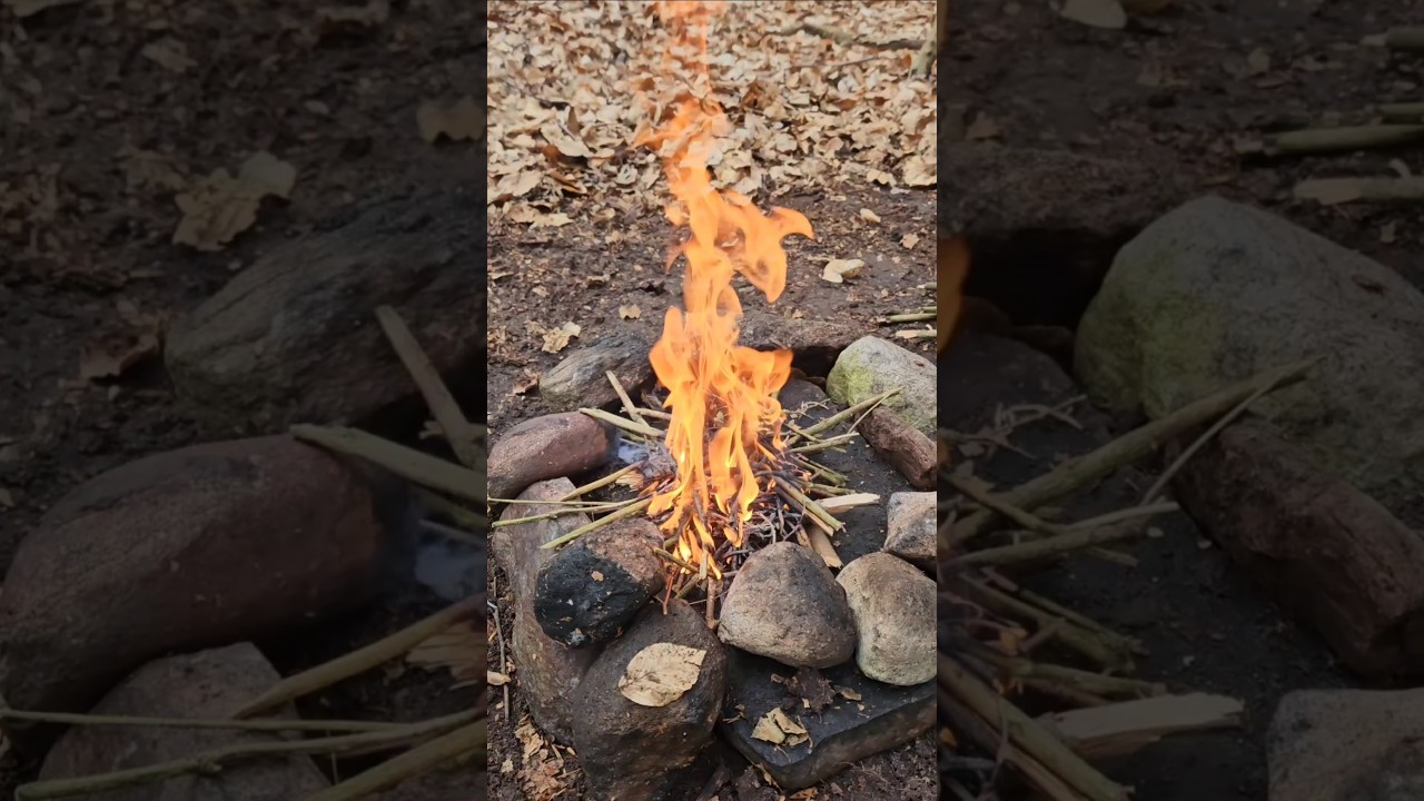 Tipps zum Feuermachen f&uuml;r Anf&auml;nger 🔥✅️ #survival #bushcraft ##outdoor