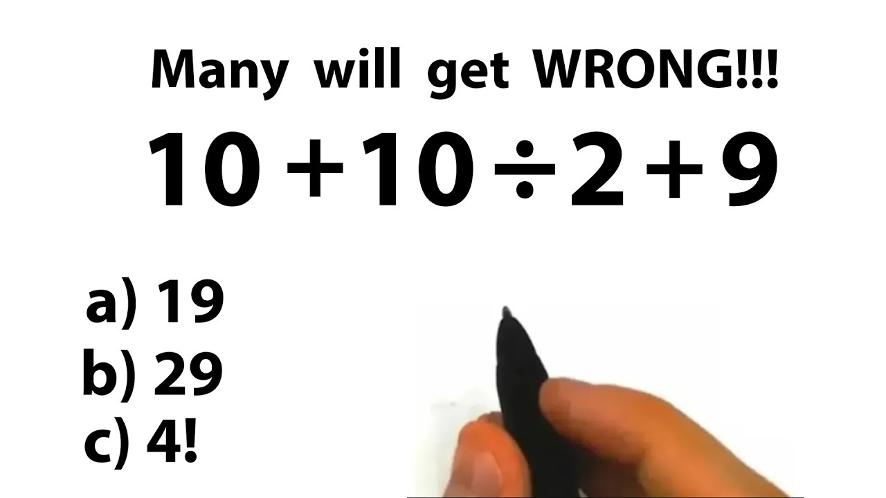 Elementary math questions, be careful!