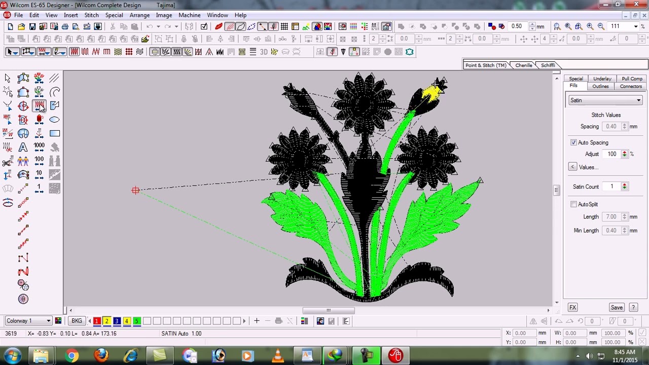 Wilcom Tutorials/Traveling Tools in Wilcom 10/How to Use All Tools By Zahid Hussain #tutorial