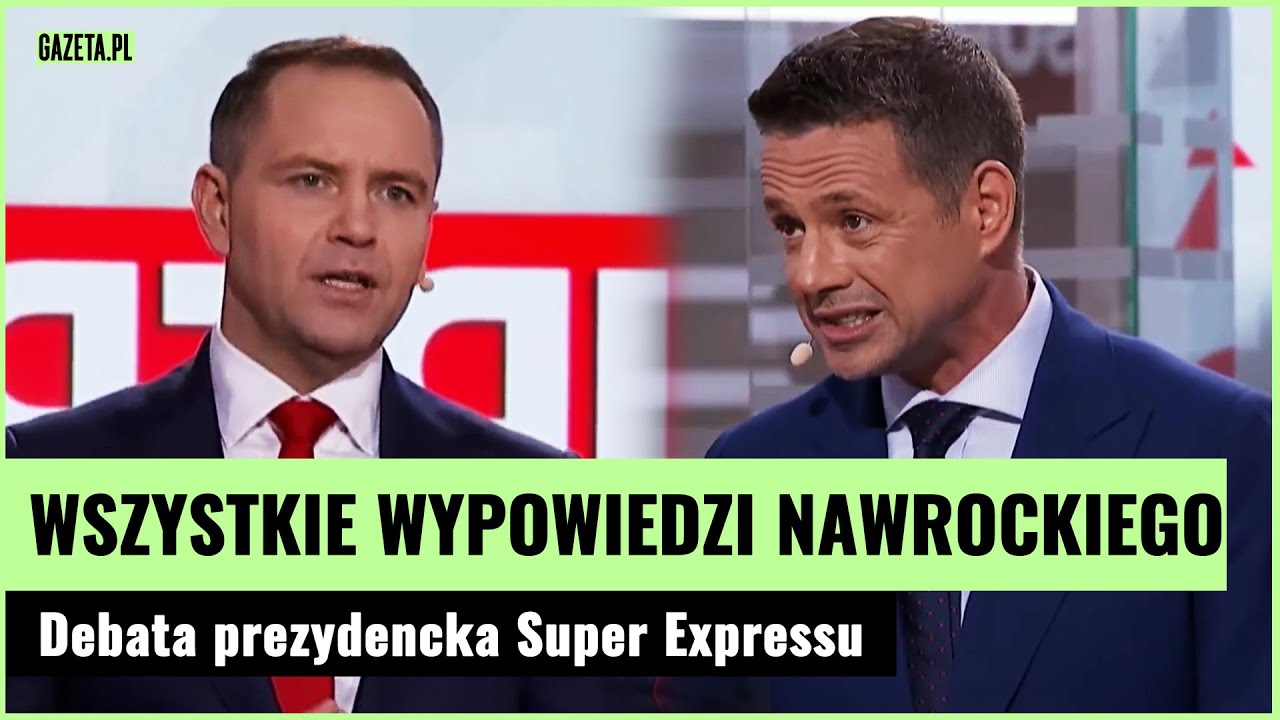 Nawrocki na debacie Super Expressu. Wszystkie wypowiedzi | Gazeta.pl