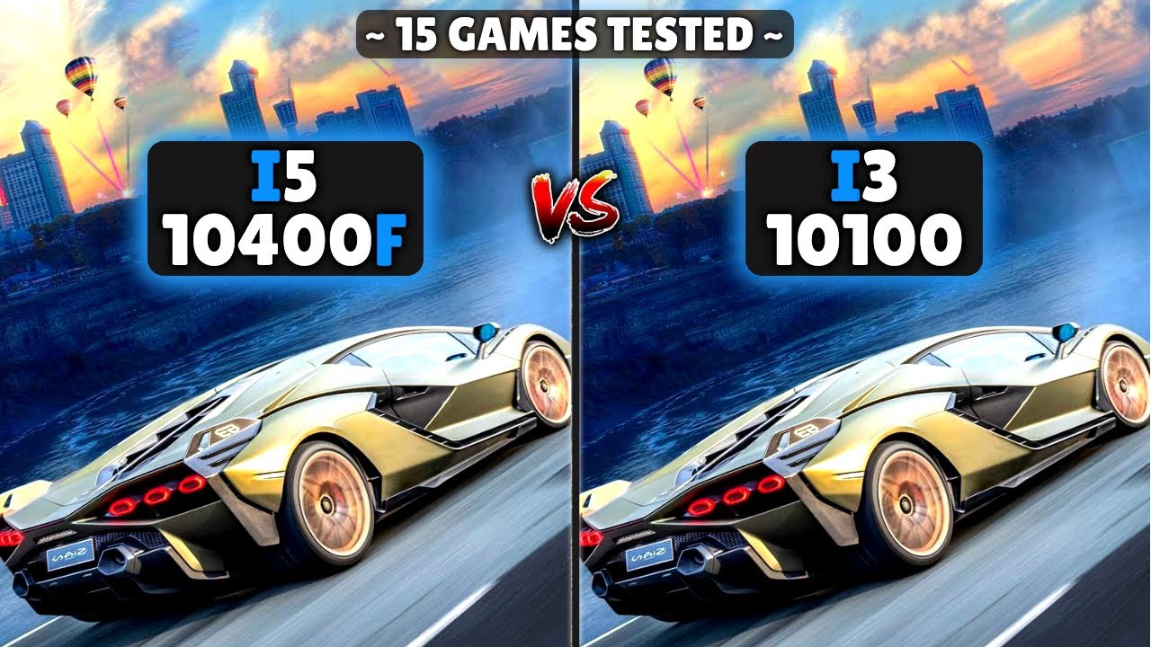 Intel Core I5 10400f vs I3 10100 | 10th Gen i3 vs i5 | Test In 15 Games