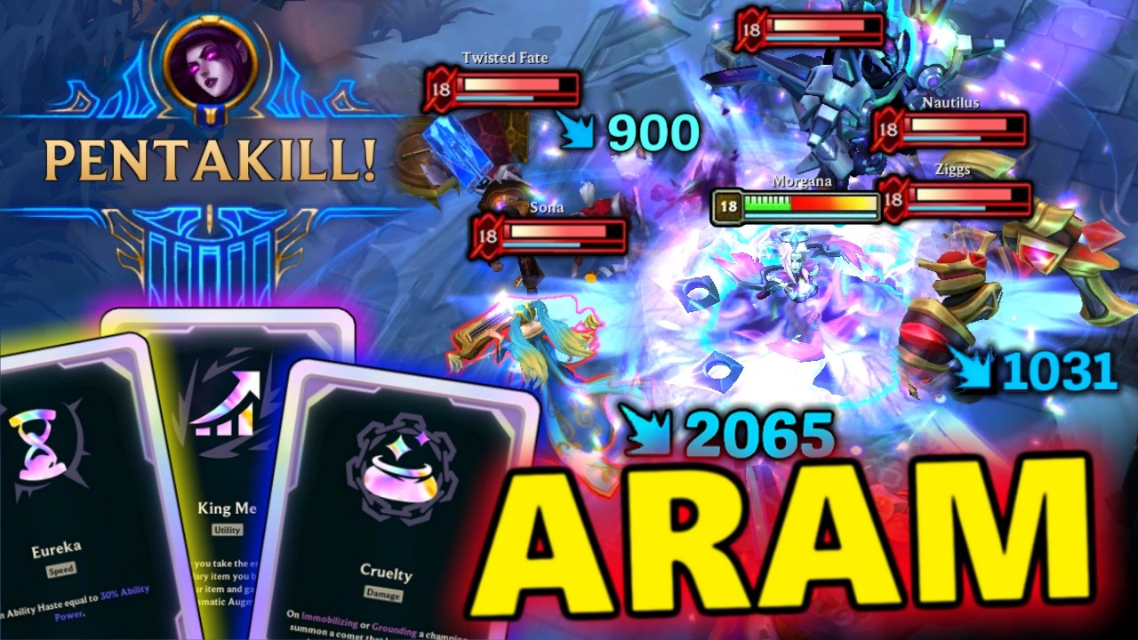 ARAM MAYHEM 1 HOUR PENTAKILL LoL Montage 2026 (Amazing, 1v5, Highlights, Outplay) #546