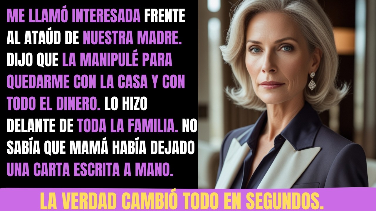 En El Funeral De Nuestra Madre Mi Hermana Intentó Humillarme… No Sabía Que Yo Tenía La Última Carta