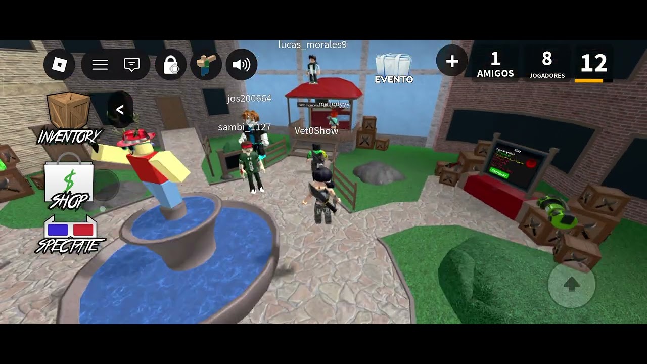 Roblox uma partida Murder mystery!!!