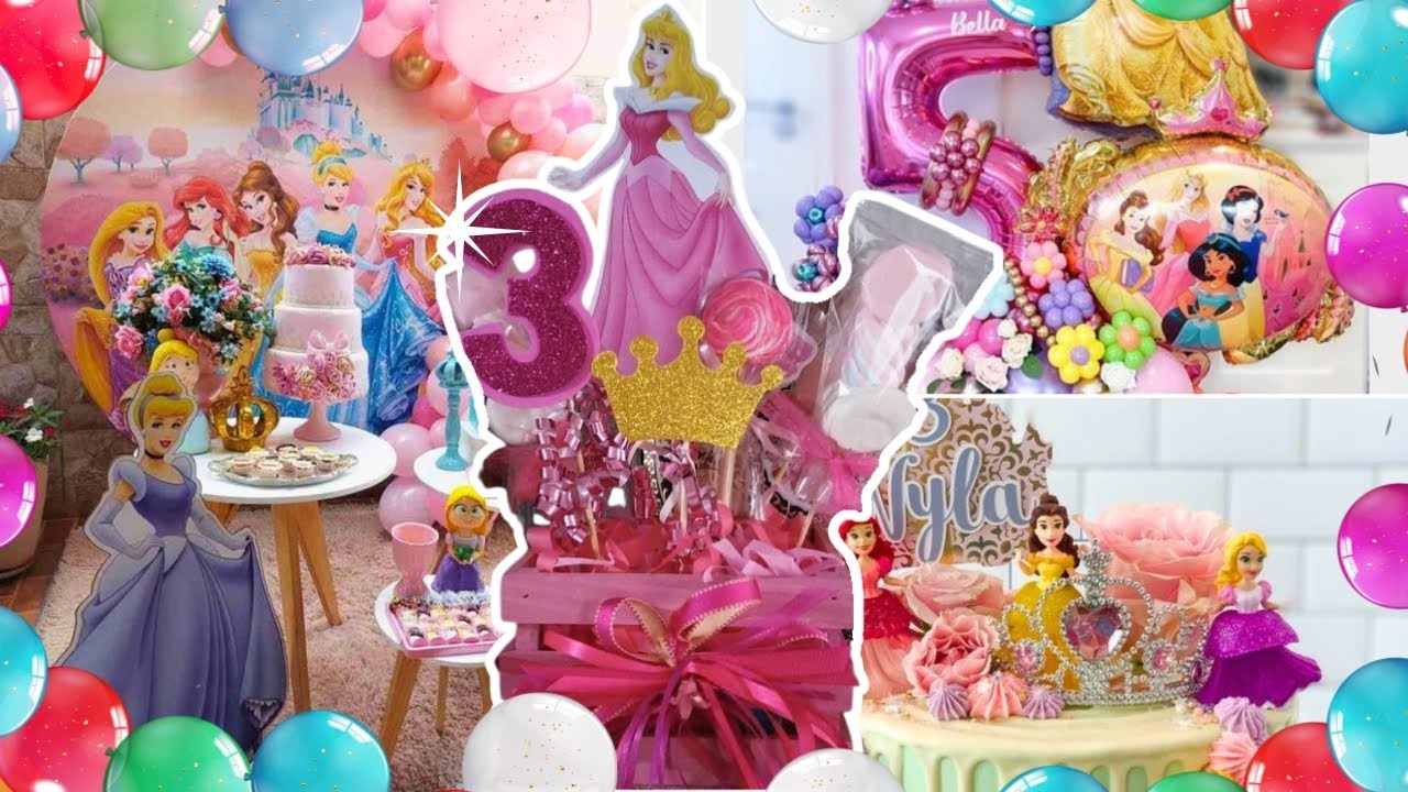 7 Ideas de Decoración para una Fiesta de Princesas Disney 👑✨🎉