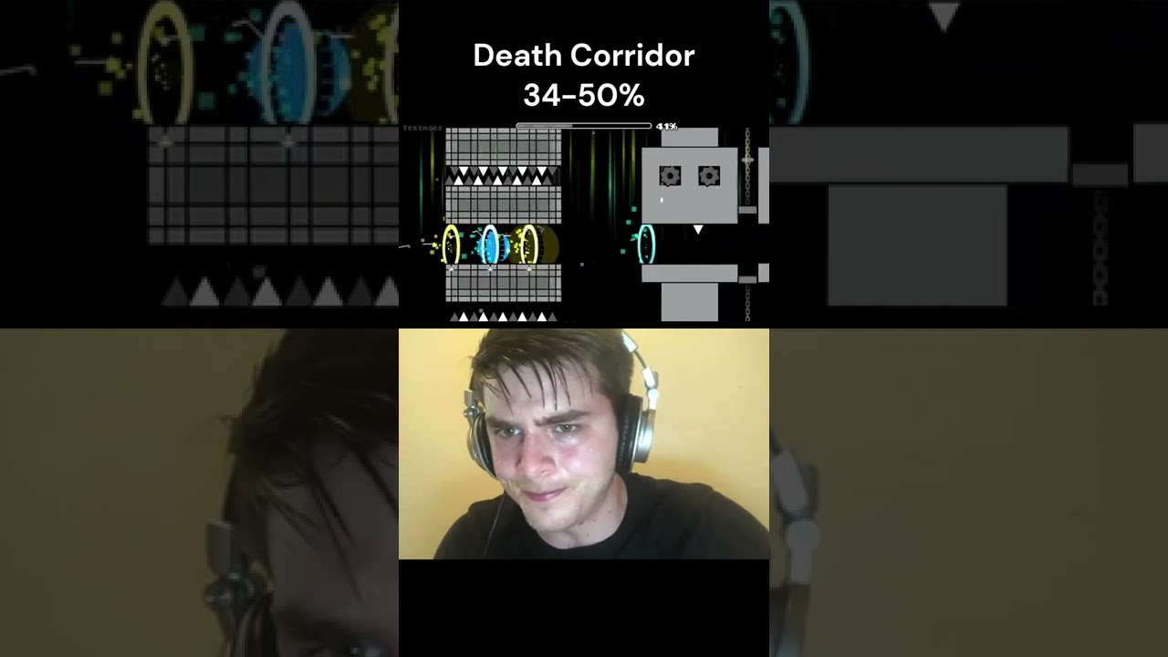Death Corridor by: ME! 34-50% Geometry Dash 2.11 #shorts