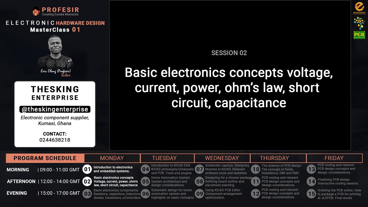 Lesson 11: Basic Electronics Concepts - Current, electron mobility, assumptions of circuit theory