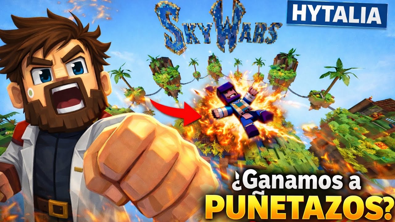 HYTALIA: NUEVO MAPA Skywars… ¿GANO A PUÑETAZOS? 🤜🔥