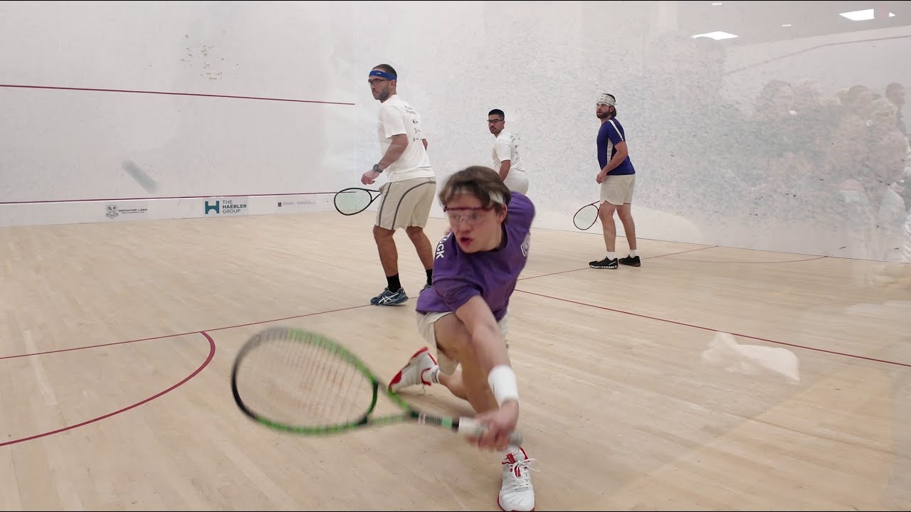 Liam Marrison+Drew Henderson Vs Duncan Maxwell+Renan Rodriguez-Full Match--Squash Doubles Champs.