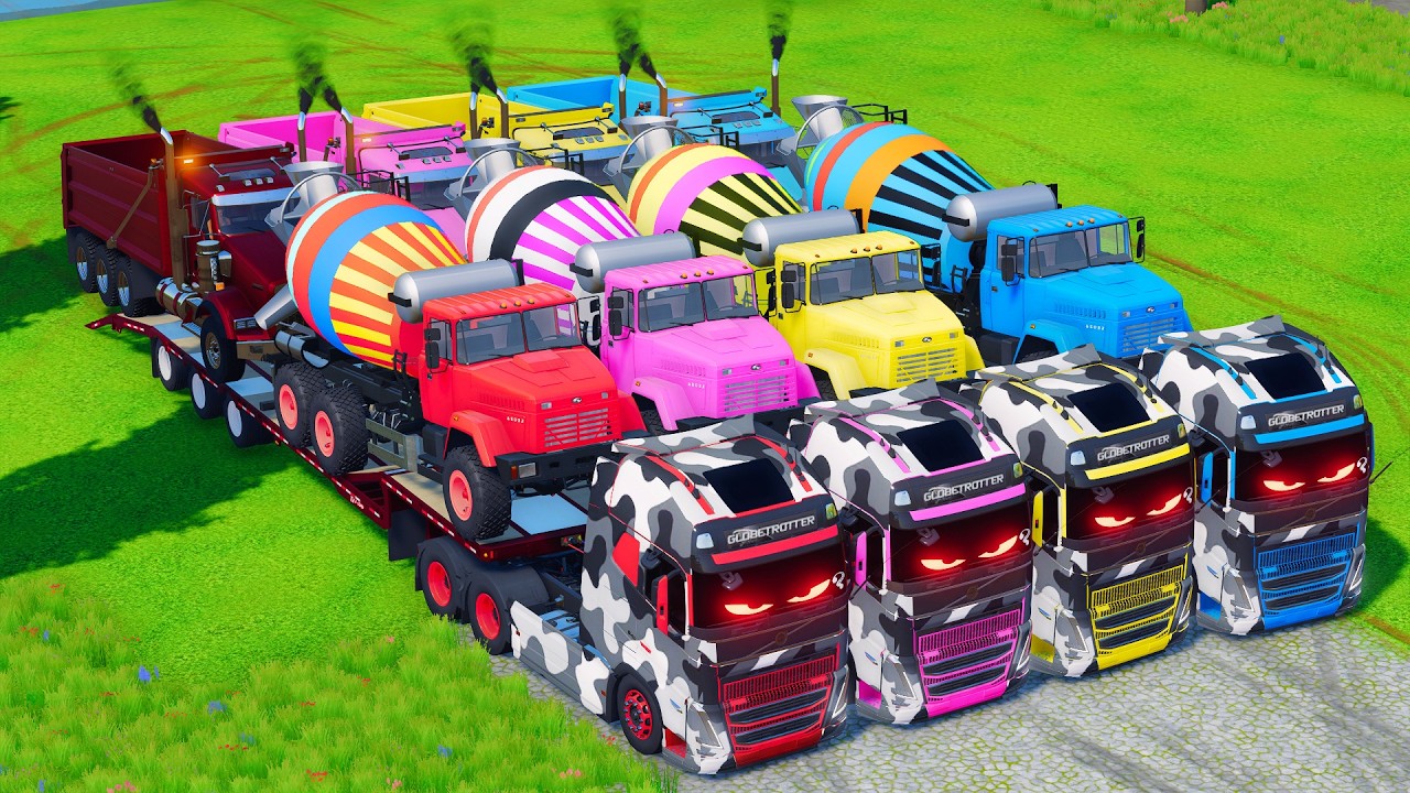 Transporting American Giant Trucks on a Crazy Mission! 🚛  Farming Simulator 22 #192