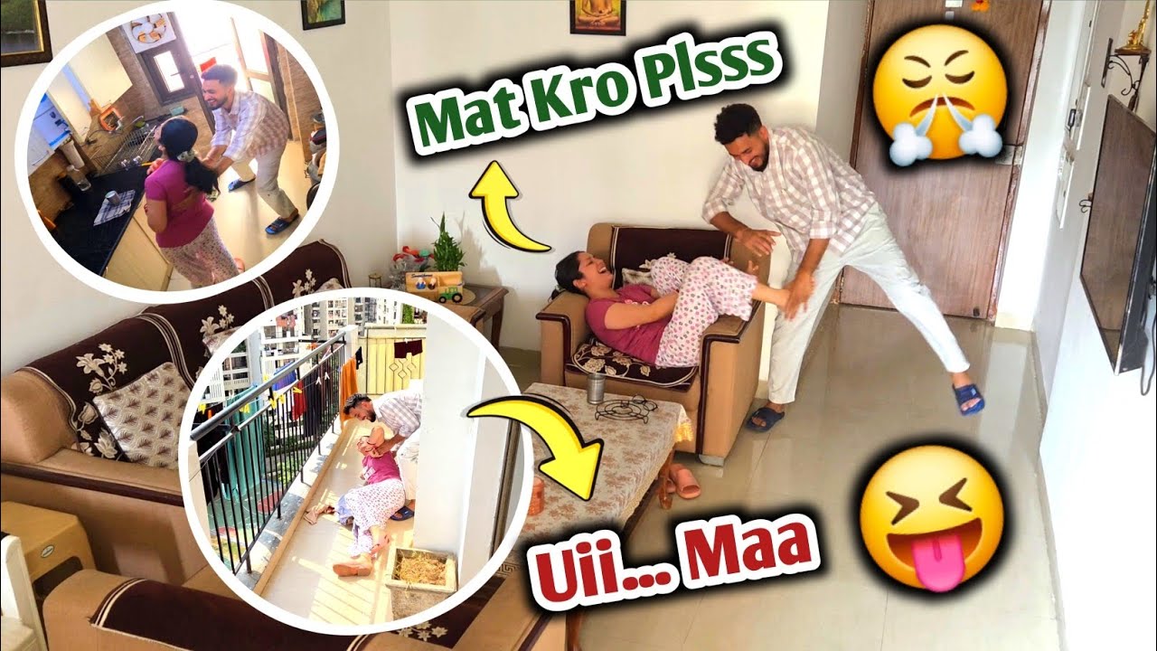Gudgudi prank on wife 😝😂 | Gussa ho gyi wife 😅