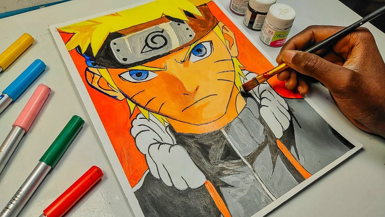 👉 Naruto Painting Tutorial 😱 | Full Step by Step Process