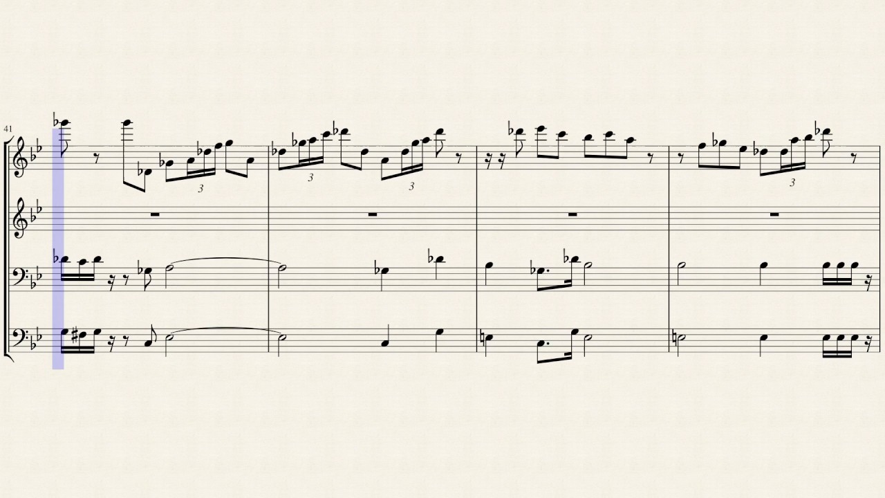 Imperial March for brass quartet