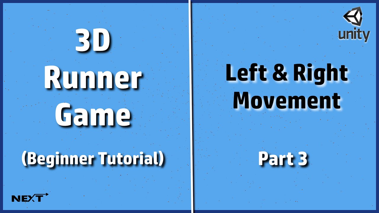 Left and Right Movement | 3D Runner Game | Beginner Tutorial | Part 3.