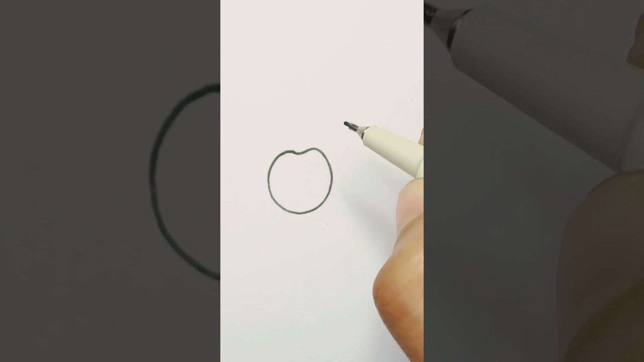 Simple cherry fruit drawing #artstyle #shorts #youtubeshorts #fruitart