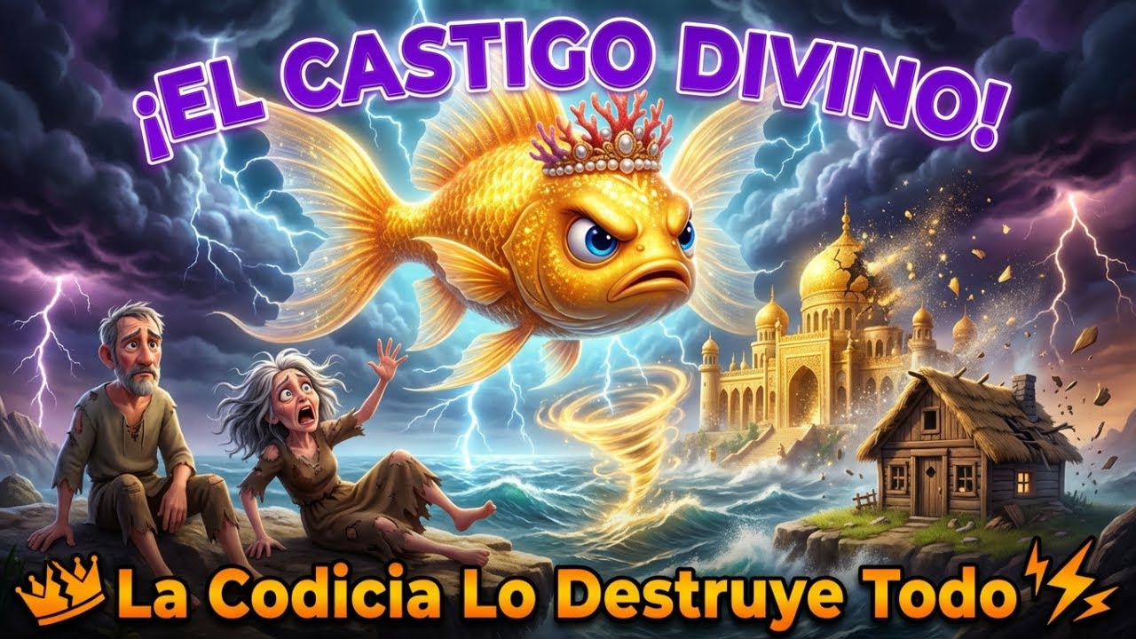 El pescador y pez mágico | Cuento clásico | Fairy Tales Spanish