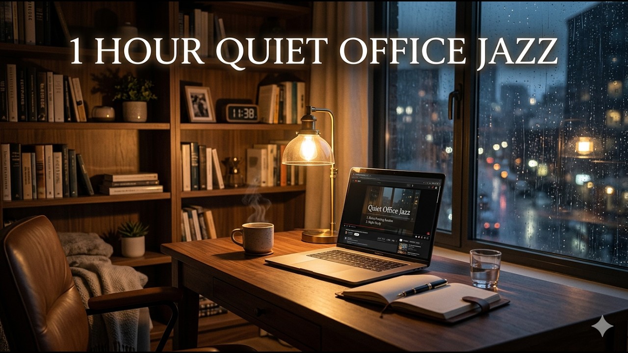 Quiet Office Jazz – 1 Hour Deep Focus Background Music for Work, Study, Writing & Productivity