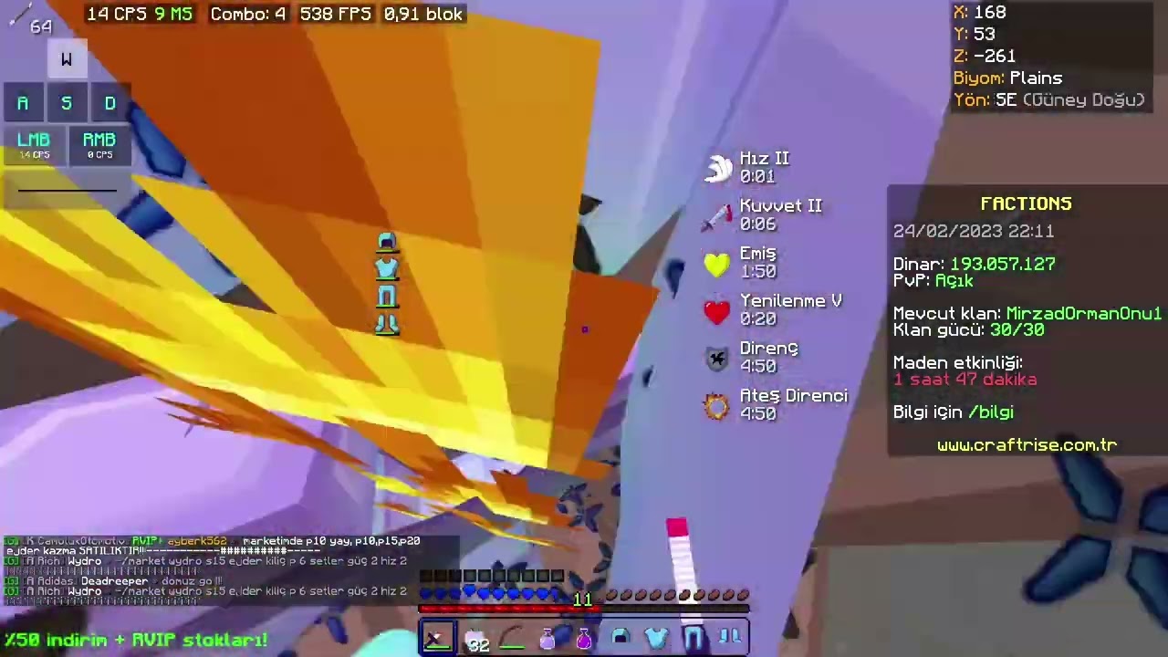CRAFTRİSE FACTİON DENK YOK OLMAYA ÇALIŞAN ÇOK 😁