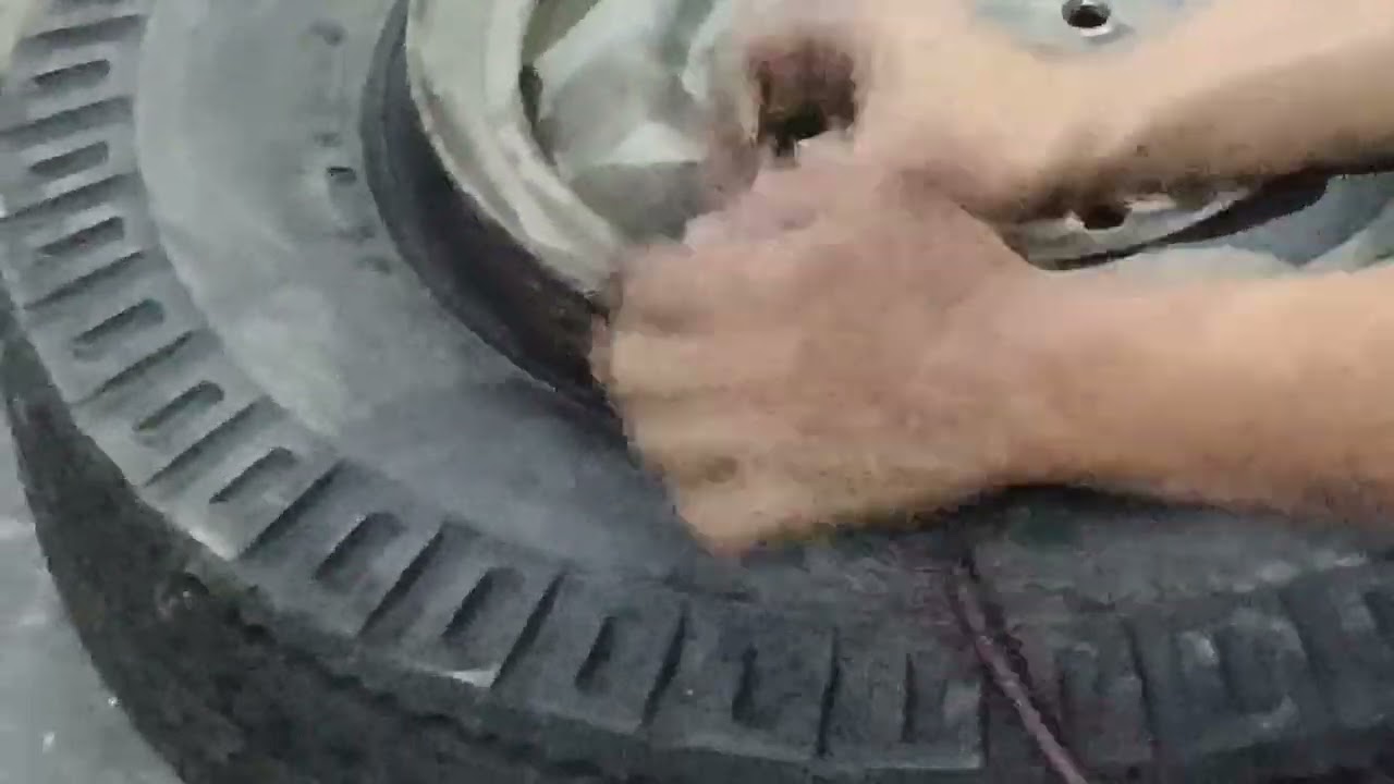 Vulcanizing Pinoy Style #vulcanizing #tires #automobile 