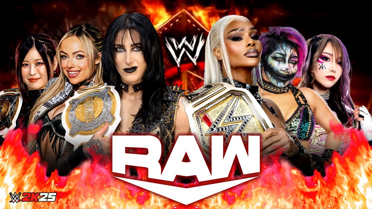 Rhea Ripley Liv Morgan Iyo Sky vs Jade Cargill Asuka Kairi Sane - WWE Raw on Netflix 21/Jan/2026