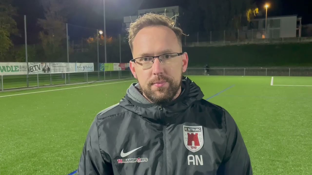 Andreas Neuerburg, Co-Trainer des FC Bitburg, nach dem 2:4 gegen die SG 99 Andernach