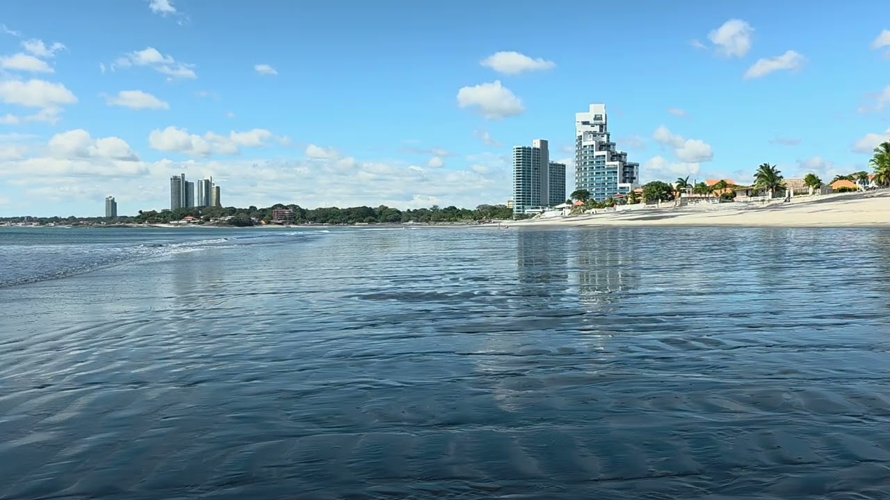 Panama playa Malibu beach walk 