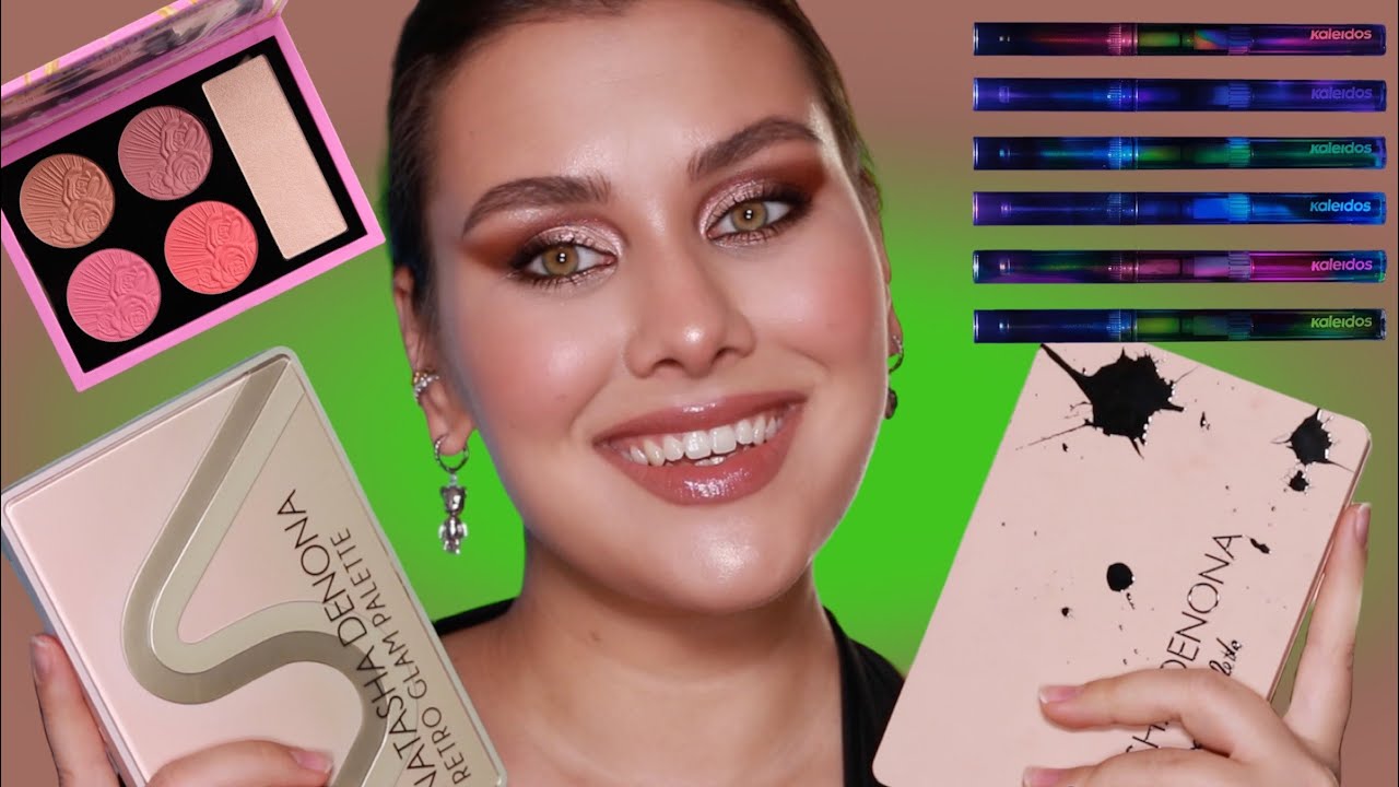 NATASHA DENONA | RETRO GLAM PALETTE | MY DREAM PALETTE | PAT MCGRATH DIVINE ROSE BLUSH PALETTE