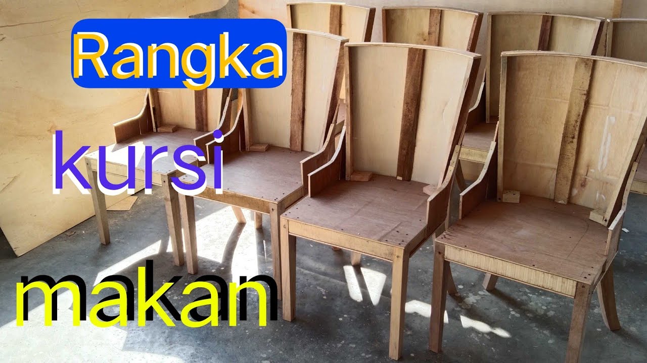 belajar membuat rangka kursi makan.