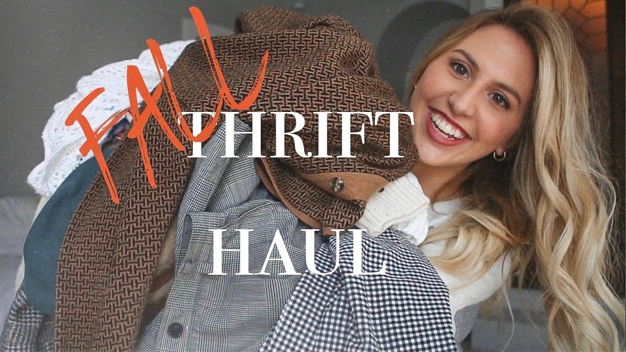 FALL THRIFT WITH ME | THRIFT HAUL 2019, URBAN OUTFITTERS, MADEWELL, CHAMPION