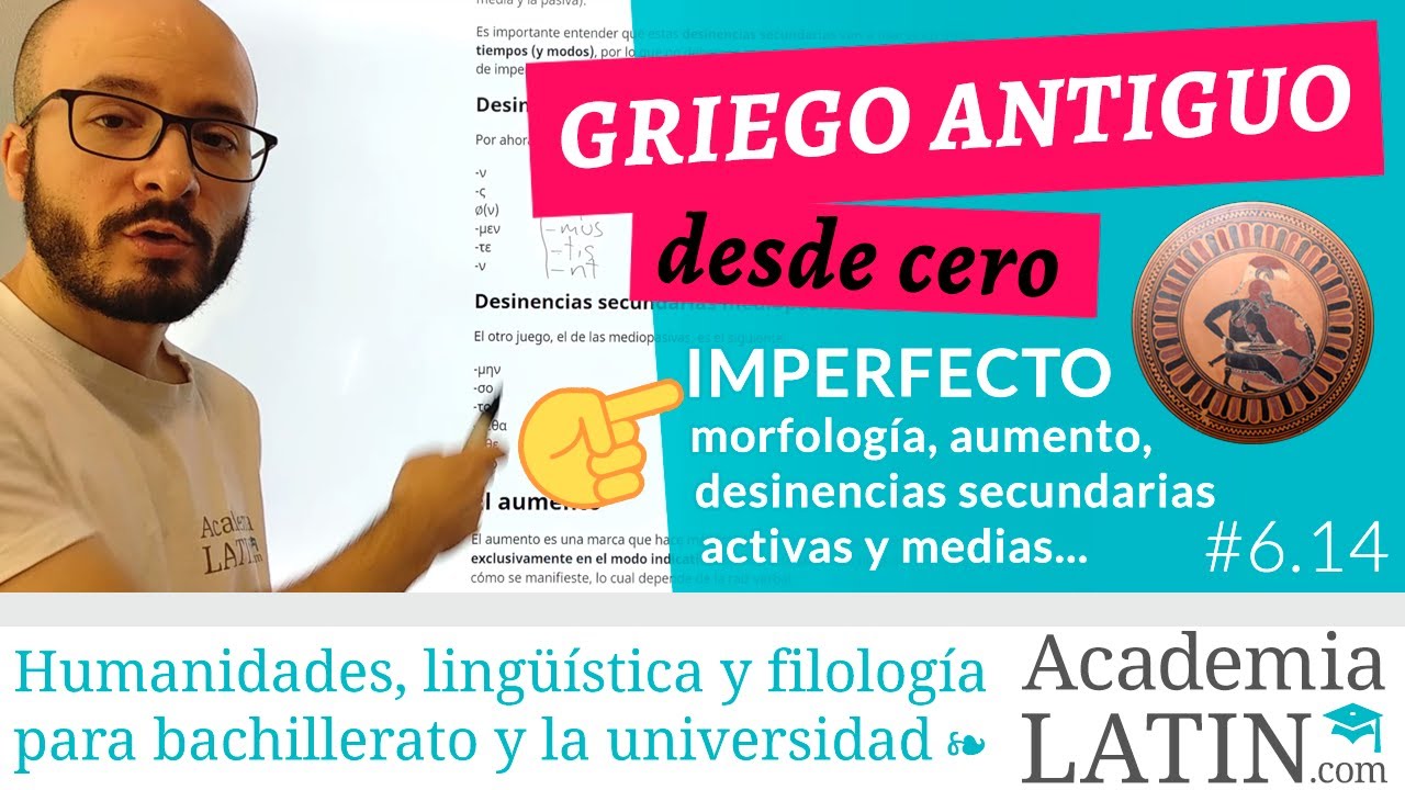 Imperfecto: morfología, aumento, desinencias secundarias ‹ Curso de griego antiguo desde cero #6.14