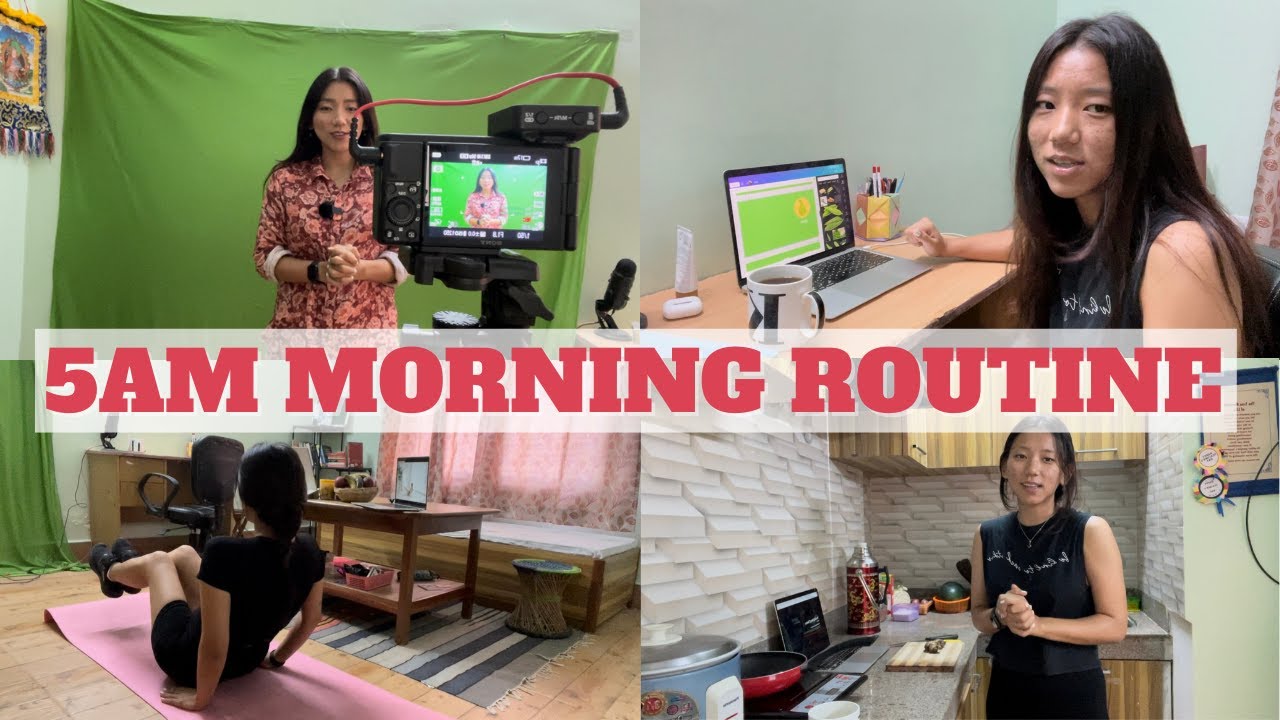 MY 5AM MORNING ROUTINE | A DAY IN MY LIFE AS A TEACHER AT A MONASTERY | ཞོགས་པའི་བྱེད་སྒོ་ཁག