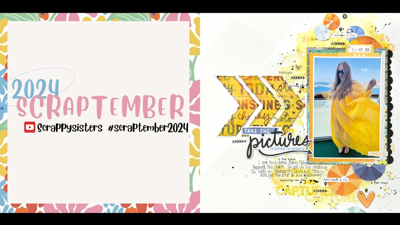 Scrapbook Process Video #521 #scraptember2024 day 8 - new supply using Vicki Boutin Bold + Bright