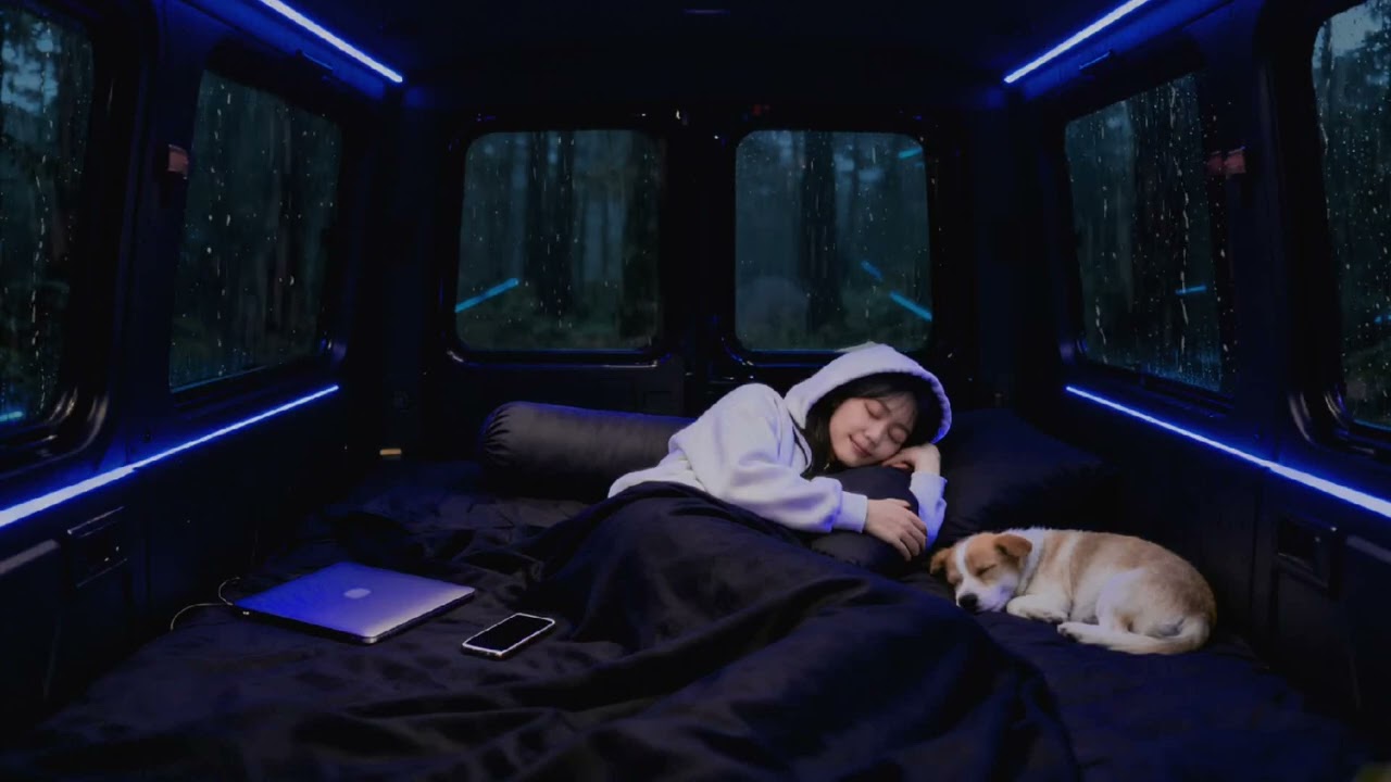 Perfect Rain Sounds - FAST SLEEP INSTANTLY !!! Heavy Rain in a Cozy Car | Best Sleep Sounds Moment
