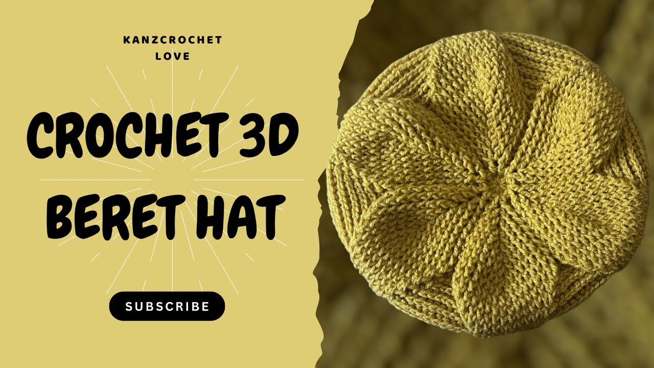 How to crochet a beret hat for beginners/ The most beautiful crochet beret hat you have ever seen