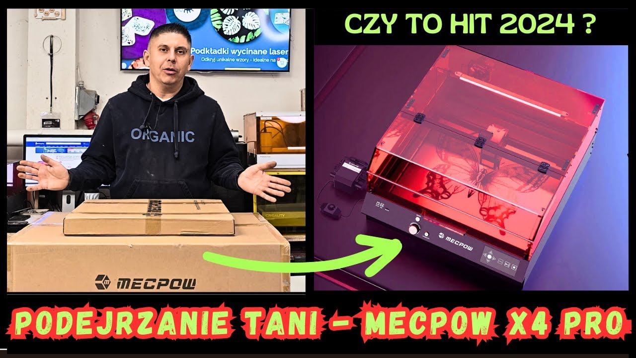 Sprawdzam podejrzanie tani laser MECPOW X4 PRO 22W &ndash; czy to będzie HIT 2024 ? 🤔👀