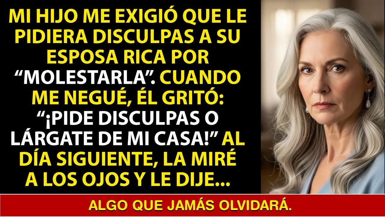 Mi hijo gritó： “Discúlpate con mi esposa o sal de mi casa”  Entonces hice algo que nadie imagin