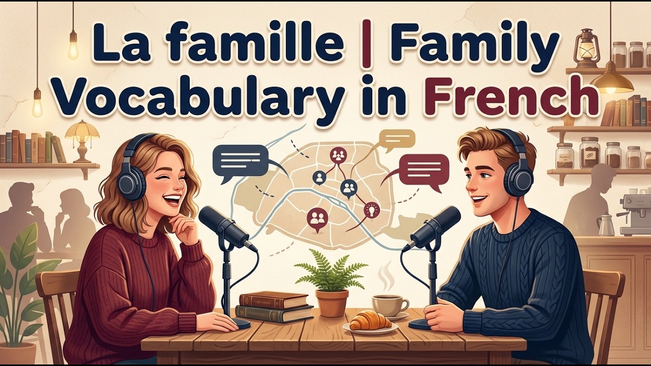 La famille | Family Vocabulary in French 🇫🇷 | Podcast A2