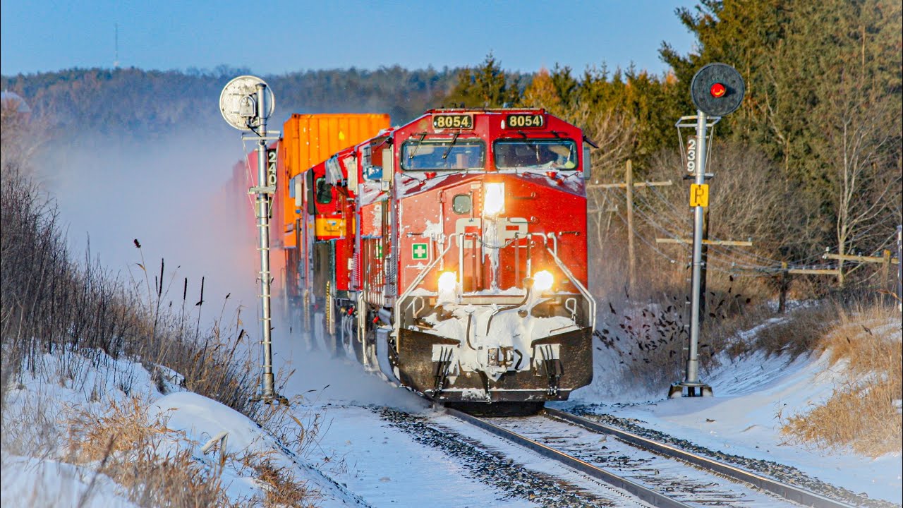 POWER MOVE! Railfanning CPKC at Caledon, ON (DEC 30, 2025)