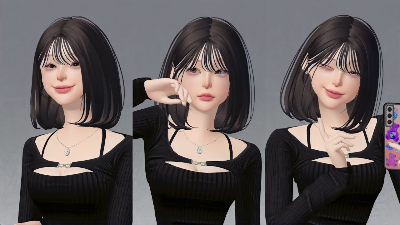Zepeto Girl Face Tutorial 🖤 | Zepeto