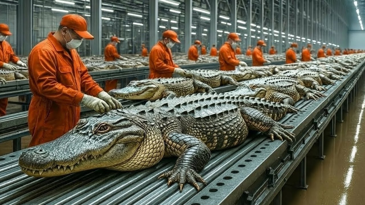 How Millions of Crocodiles Are Processed Every Year | Inside the Leather Industry