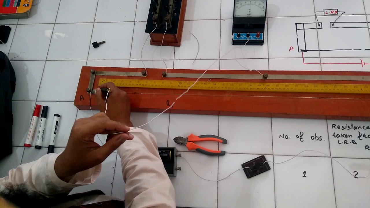 Slide wire bridge practical