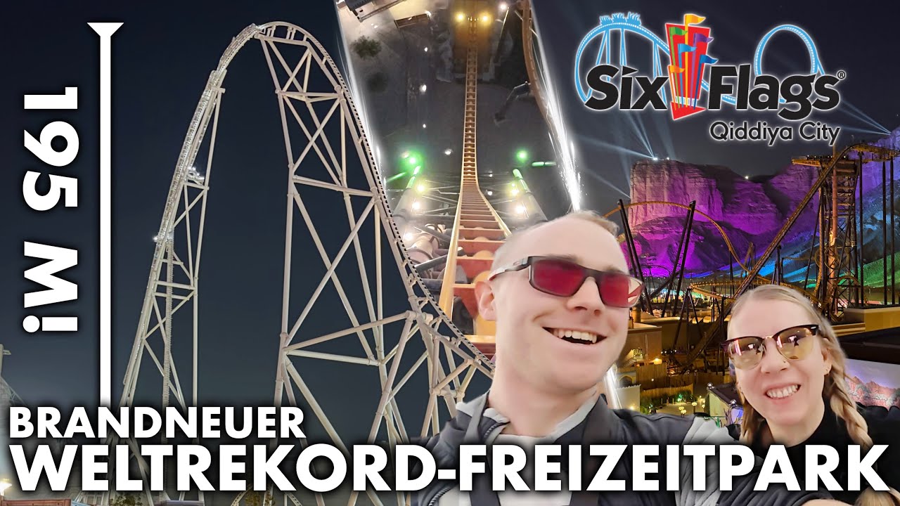 7 WELTREKORDE in neuem MEGA-FREIZEITPARK! | Six Flags Qiddiya City Vlog 🇸🇦 | Januar 2026