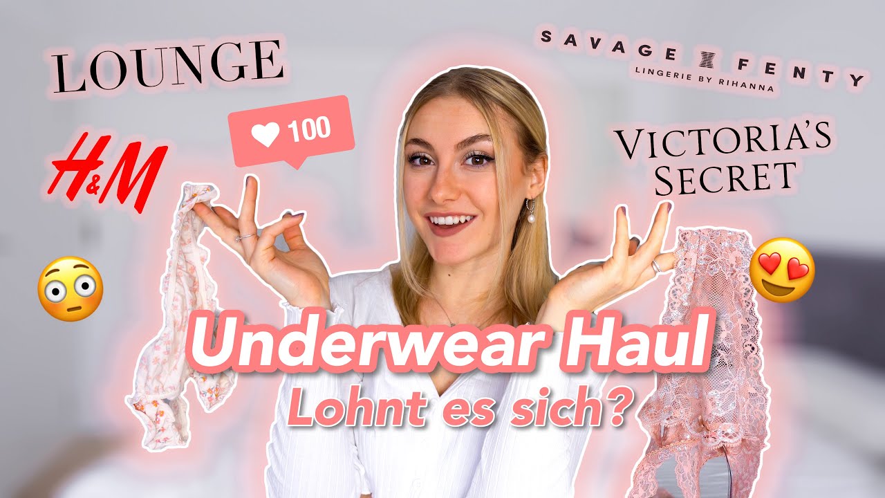 Underwear TRY ON Haul 🌸 - ehrliches Feedback zu Lounge, Savage x Fenty & mehr  /NicoleDon