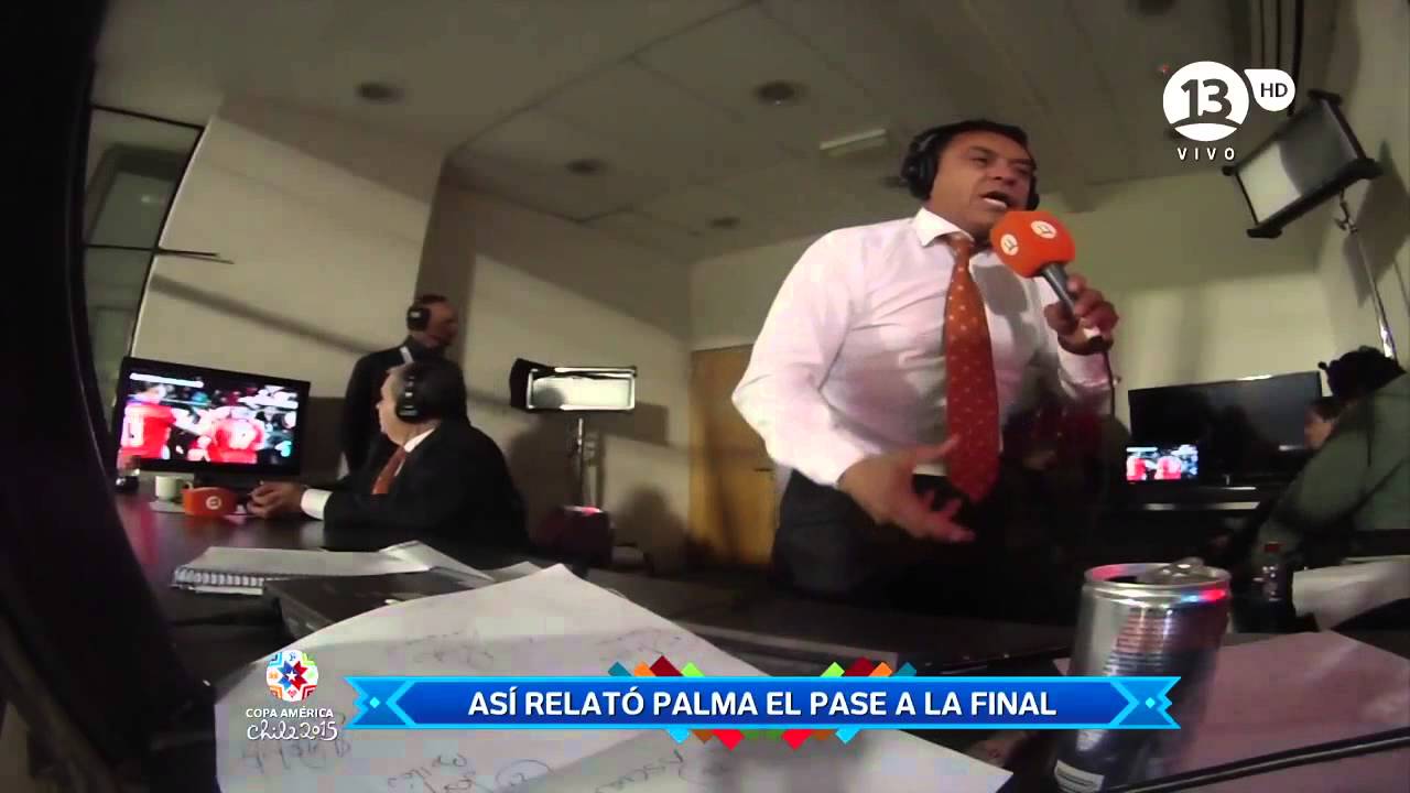 Relato Claudio Palma desde la cabina - Gol de Edu Vargas ante Per&uacute;